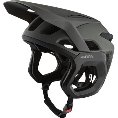 Kask rowerowy ALPINA Rootage Evo Brązowo-szary MTB (rozmiar 57-61)