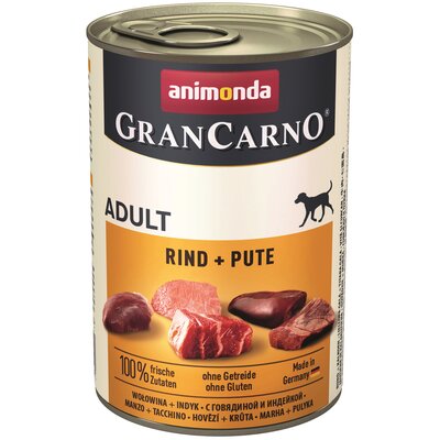 Animonda Grancarno Adult Rind Pute Wołowina + Indyk 400G