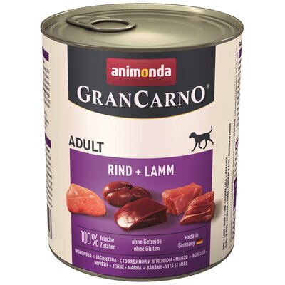 Animonda Grancarno Senior Kalb Lamm Cielęcina + Jagnięcina 800G