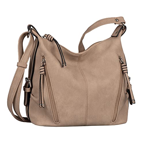 TOM TAILOR Damska torba na ramię CAIA, taupe, szarobrązowy