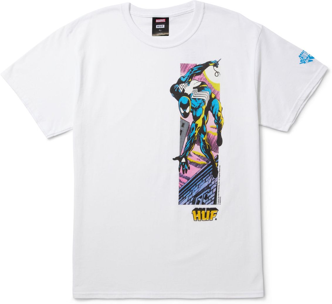 t-shirt męski HUF (MARVEL) WEB OF TEE White