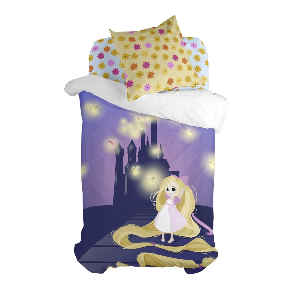 Dziecięca bawełniana poszwa na kołdrę i poduszkę Mr. Fox Long Braid, 140x200 cm