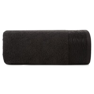 Euro Firany Ręcznik Kąpielowy 500 Gm2 Dafne 05 Czarny 50 x 90 1218697