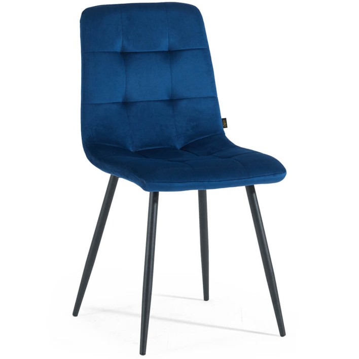 Krzesło granatowe DC-6401 welur #64