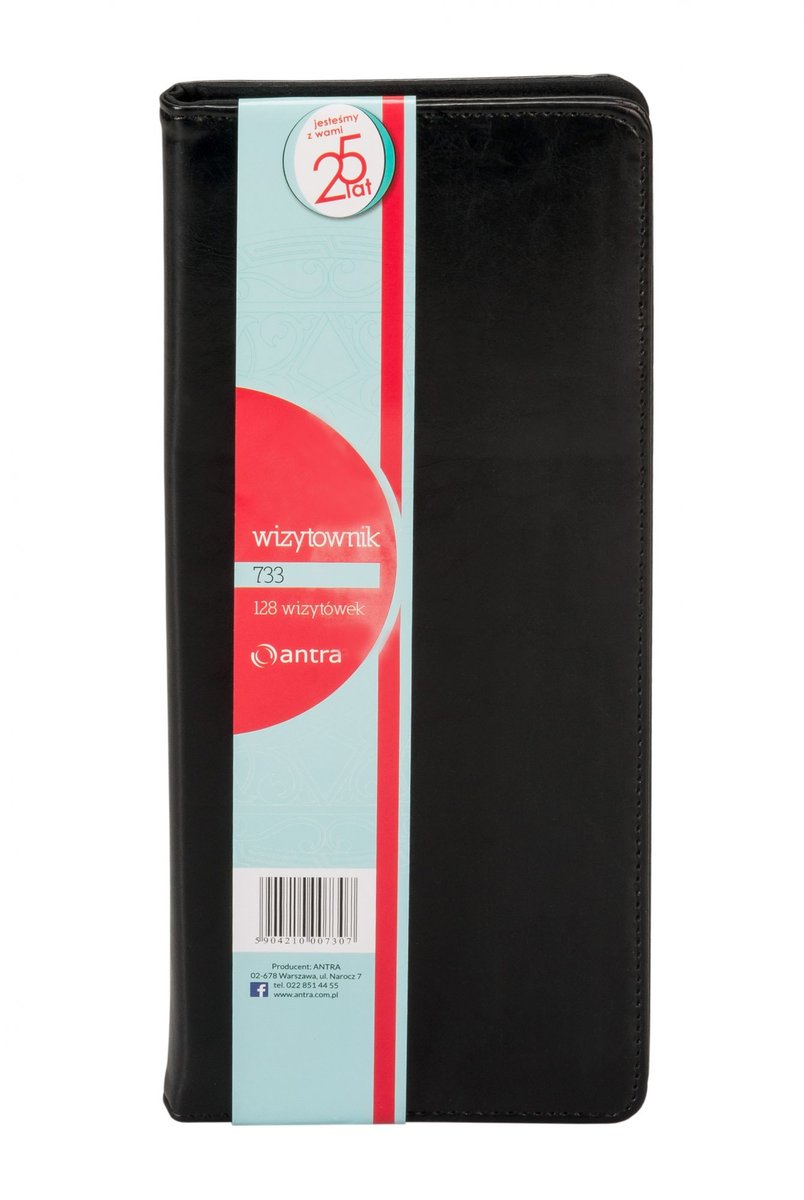 Antra Wizytownik czteroklatkowy 732 czarny ANTRA