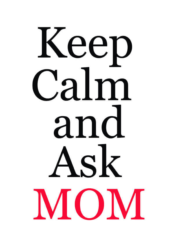 Reinders, Plakat, Keep calm MOM, 50x70 cm