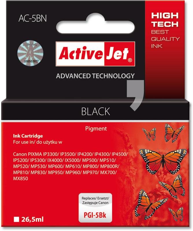 ActiveJet AC-5BK PGI-5BK Black bez chipa (EXPACJACA0034)