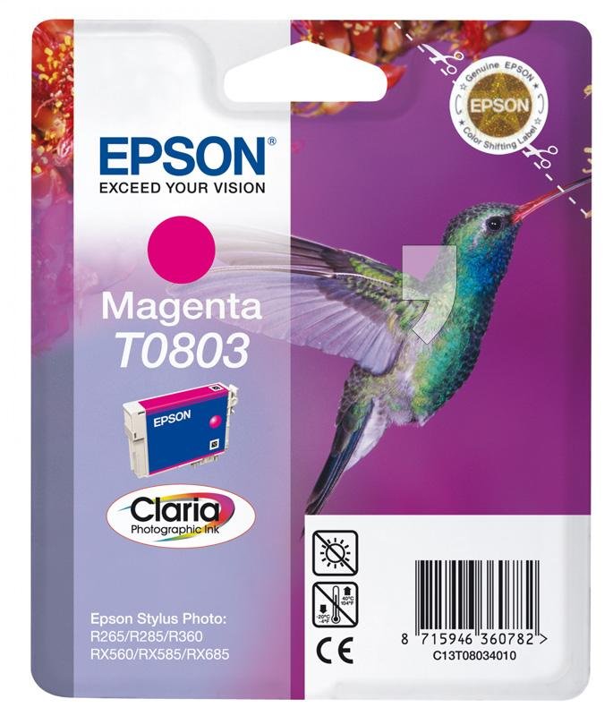 Tusz EPSON T0803 magenta Stylus Photo