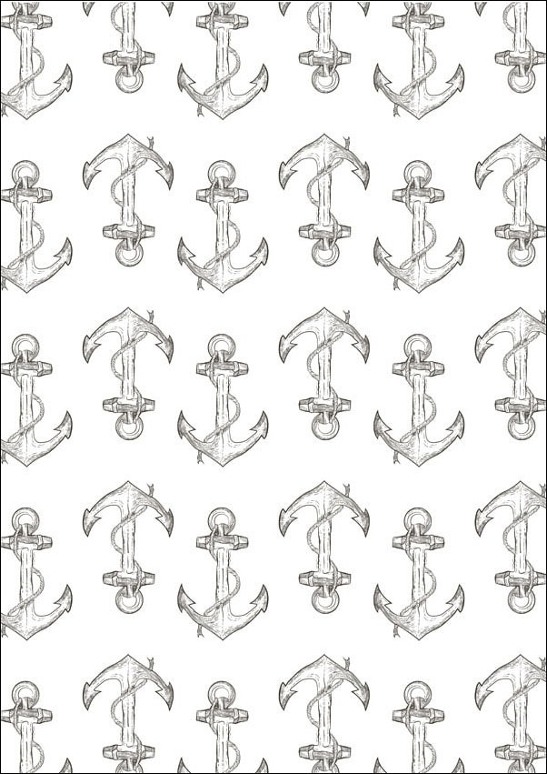 Reinders, Plakat, Kotwica Wzór, 21x29,7 cm