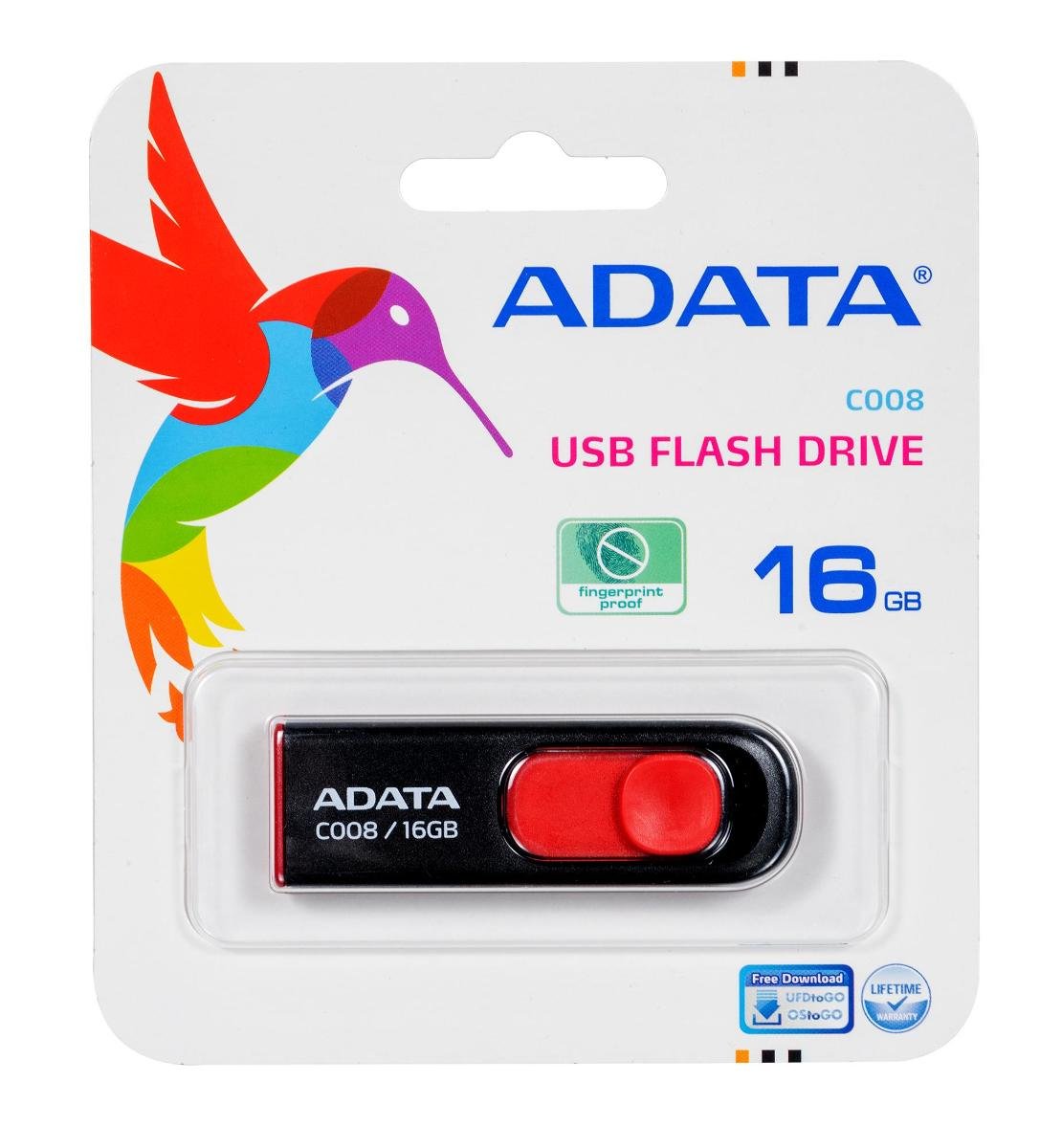 ADATA Flashdrive C008 16GB (AC008-16G-RKD)