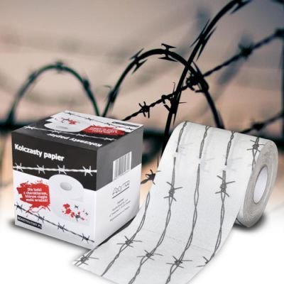 Śmieszny Papier Toaletowy z Drutem Kolczastym