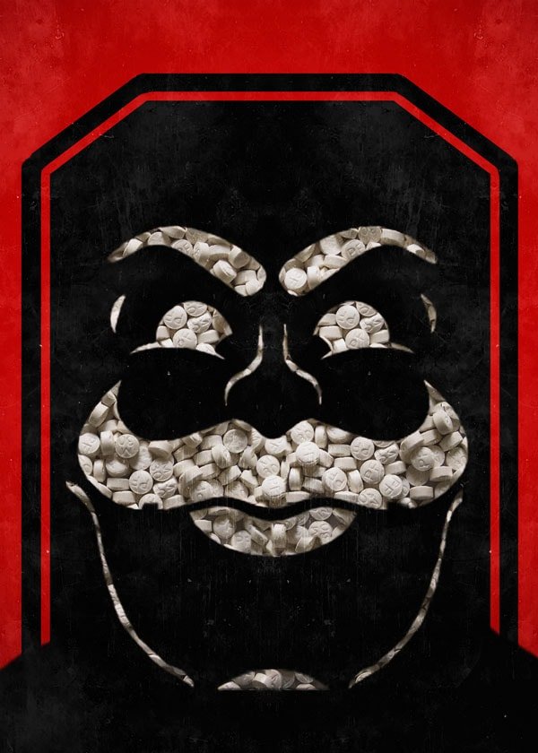 Reinders, Plakat, Narco Charlatans - Elliot Alderson, Morphine, 70x100 cm