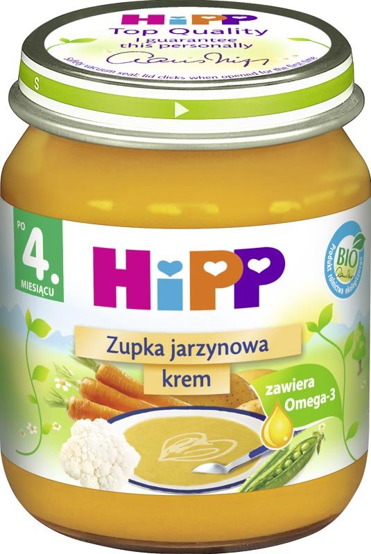 Hipp Zupka BIO - jarzynowa - bez glutenu, mleka, cukru i dodatków