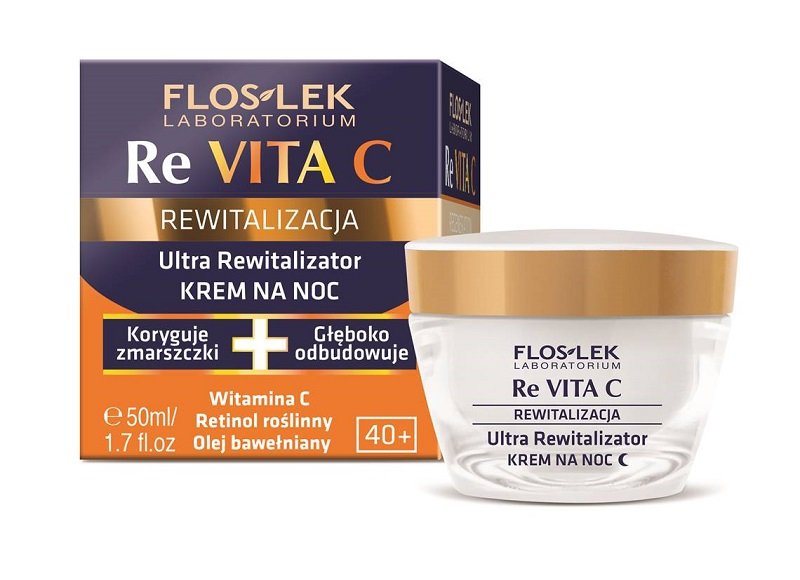 Flos-Lek ReVITA C 45+ Krem na dzień ultra nawilżacz 50ml