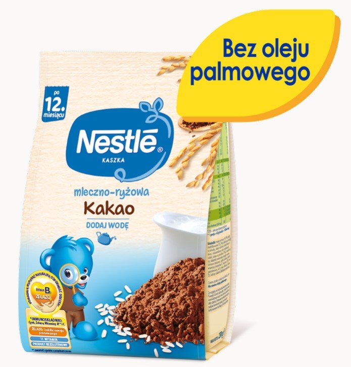 Nestle Kaszka mleczno-ryżowa kakao po 12 miesiącu 230g