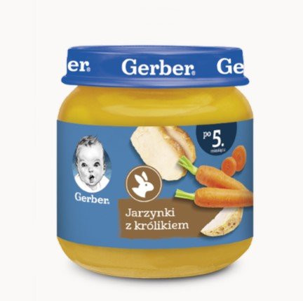 Gerber Obiadek - delikatne jarzynki z królikiem po 5 miesiącu