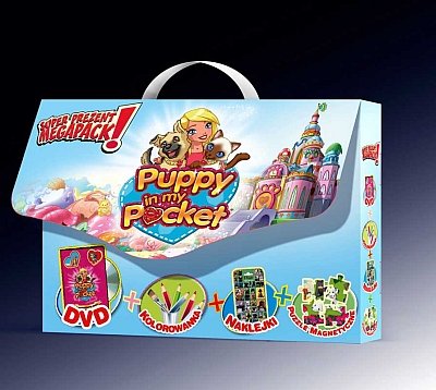 Puppy in my pocket DVD+kolorowanka+naklejki+puzzle magnetyczne)