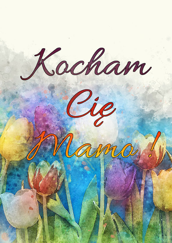 Reinders, Plakat, Kocham Cie Mamo, 70x100 cm