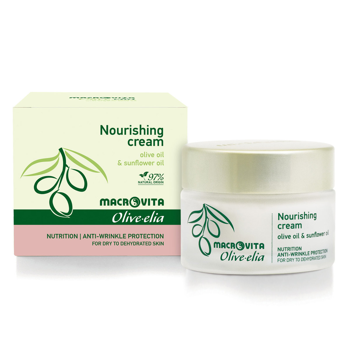 MACROVITA OLIVE-ELIA NOURISHING CREAM krem odżywczy z bio-składnikami cera sucha lub odwodniona 50ml