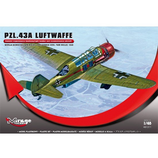 Mirage Hobby PZL.43A Luftwaffe 481311