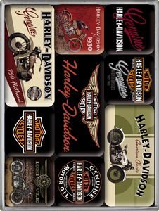 Nostalgic Art Magnesy (9szt) Harley-Davidson Bik