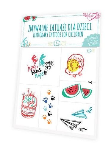 Zuzu Toys Zmywalne tatuaże dla dzieci - Letnie wzory