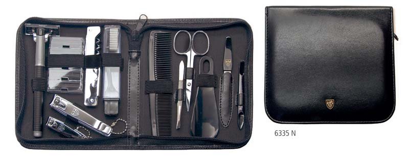 Kellermann 6335 męski zestaw podróżny z manicure, czarny