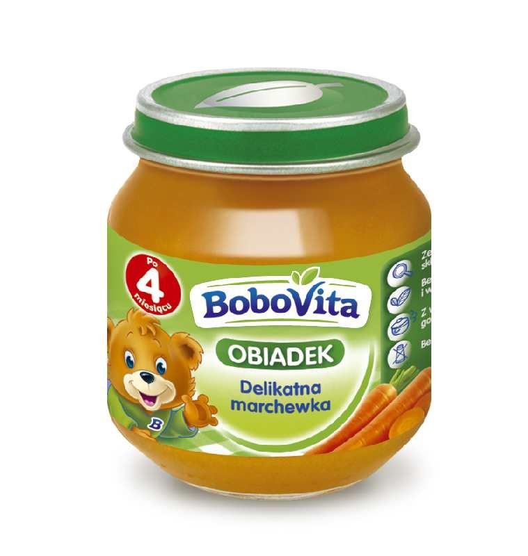 Nutricia POLSKA SP Z O.O BoboVita Obiad Marchewka po 4 miesiącu 125 g