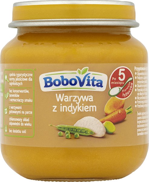 Bobovita Obiadek warzywa z indykiem po 5 m-cu 125g