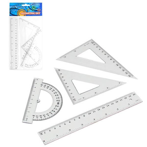 Zestaw geometryczny 4 elementy, 20cm