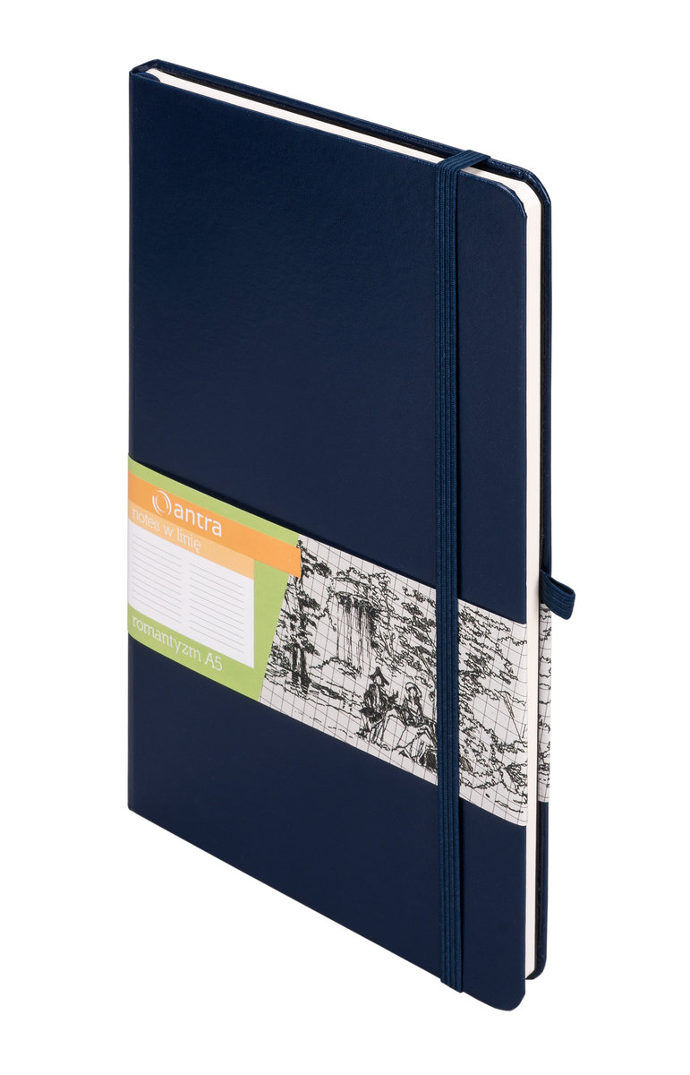 Antra Notes A5 Linia Romantyzm Granatowy ANTRA