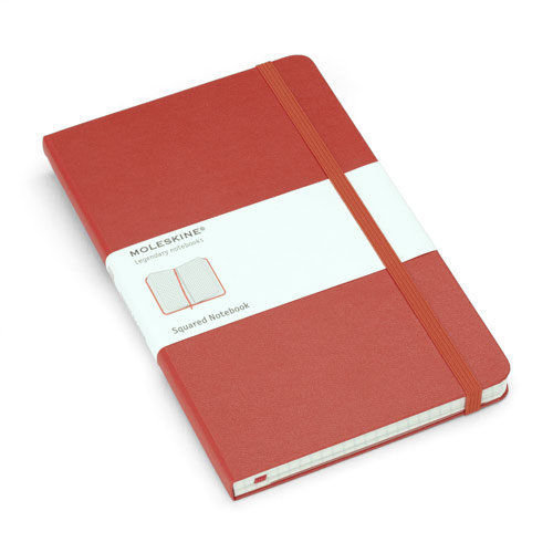 Moleskine Ateneum Notes Classic 13x21 tw. kratka- czerwony