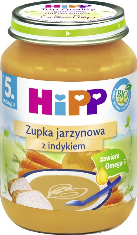HiPP Zupka jarzynowa z indykiem Bio 190 g