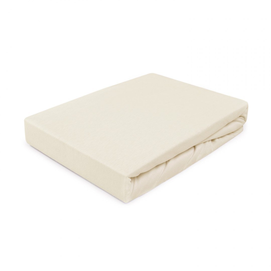 Darymex Prześcieradło z Jersey ecru 130/140x200 cm 5907761022805