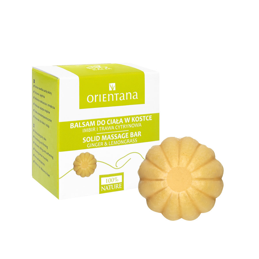 Orientana Balsam w kostce do ciała Imbir i trawa cytrynowa 60g