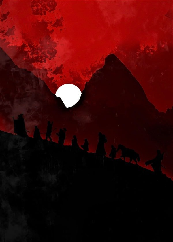 Reinders, Plakat, Władca Pierścieni Vintage Poster v2, 70x100 cm