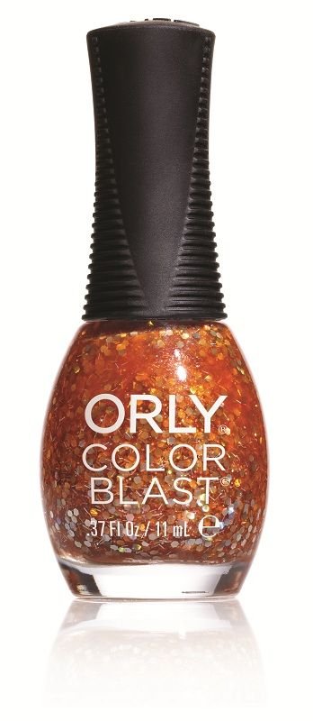 Orly Color Blast Lakier do paznokci Fiery Orange Chunky Glitter 11 ml