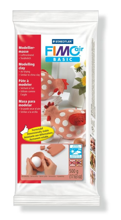 Fimo GDD Grupa Dystrybucyjna Daccar Air Basic, masa plastyczna, 500 g, terrakota