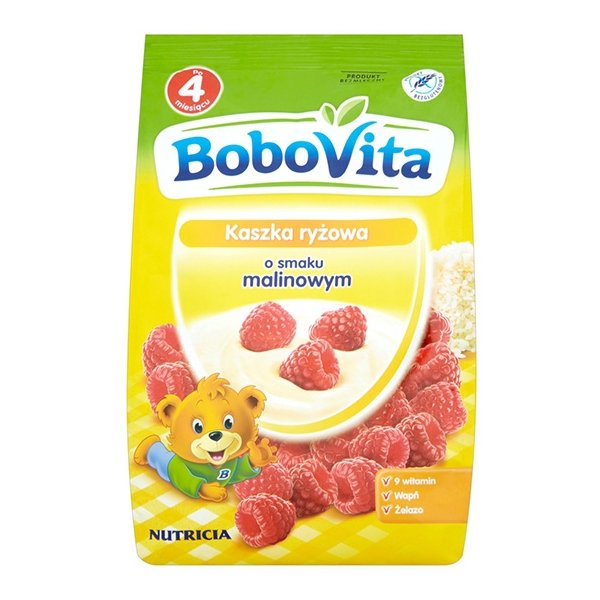 Nutricia BOBOVITA Kaszka ryżowa o smaku malinowym 180 g