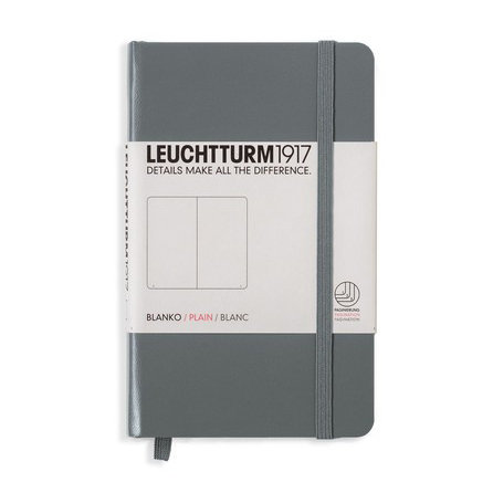 Leuchtturm, Notes Pocket, 185 stron, gładki, antracytowy
