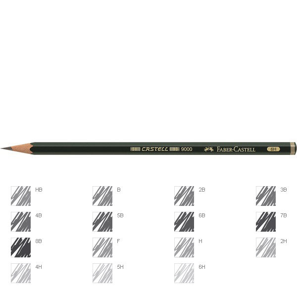 Pelikan ołówek grafitowy, 6H, Castell 9000