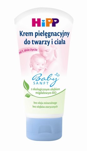 Hipp BabySanft Pielęgnacyjny krem do twarzy i ciała 75ml