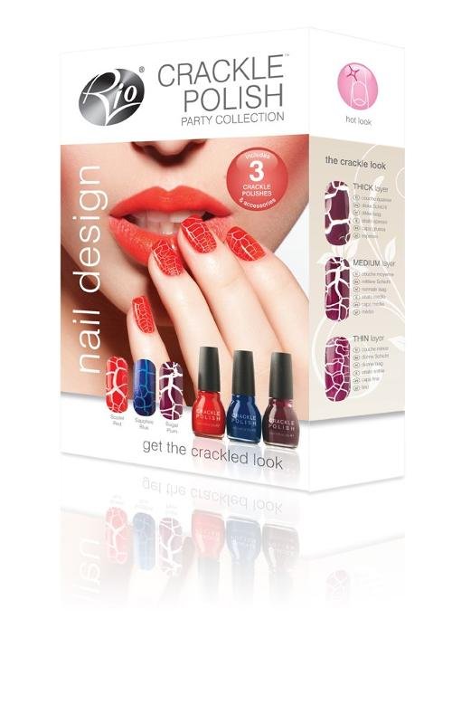 RIO Beauty Zestaw do pielęgnacji paznokci Crackle Nails Party NCRP
