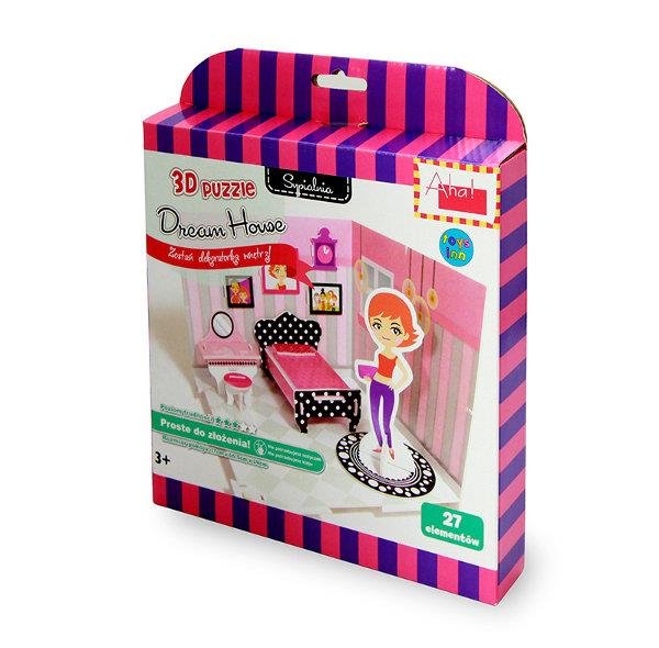 Stnux DREAM HOUSE SYPIALNIA PUZZLE 3D 24 ELEMENTY Książki z rabatem 70% zabawki z rabatem 50%