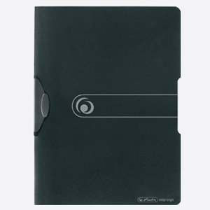 Herlitz skoroszyt z zaciskiem, format A4, czarny