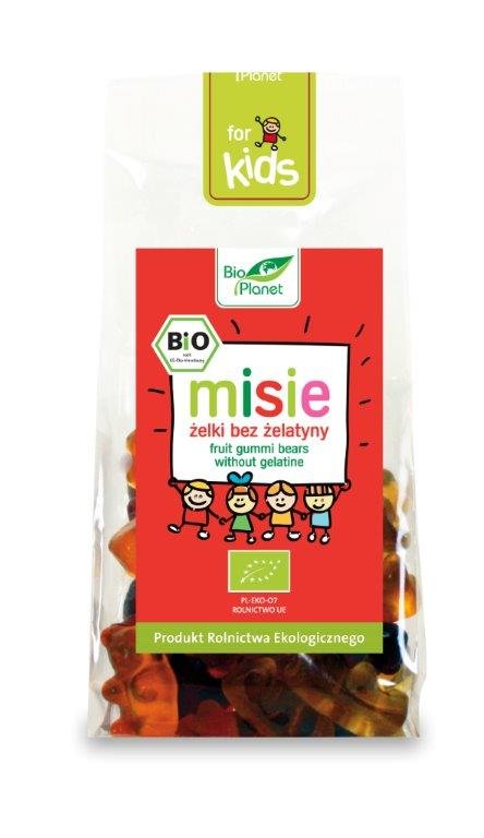 Bio Planet SERIA FOR KIDS żelki (misie) bez żelatyny bio 100 g