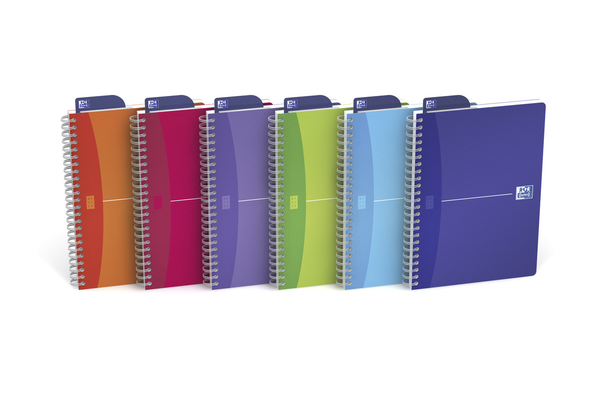 Oxford Kołozeszyt A5 w linie 90 kartek My colours Office Book mix