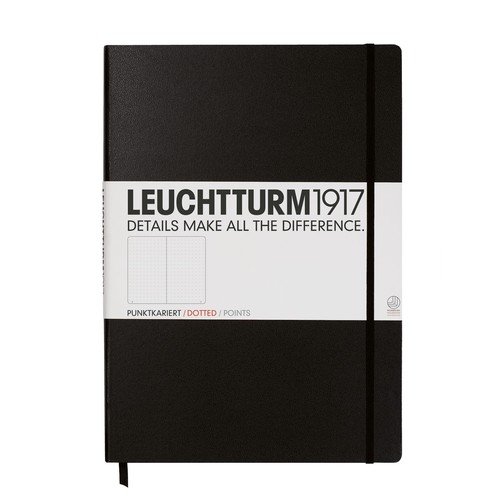 Leuchtturm, Notes Master Classic, 233 strony, kropki, czarny