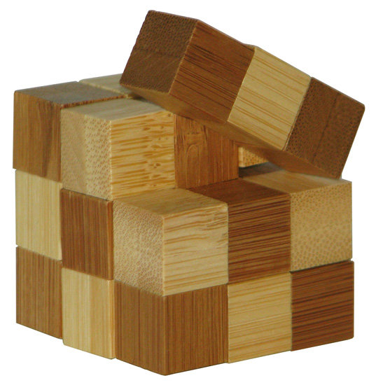 Eureka 3D Bamboo, łamigłówka Snake Cubes, poziom 2/4