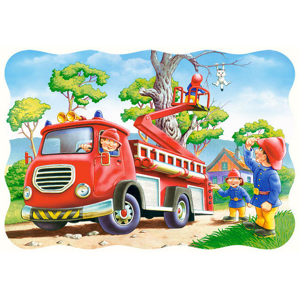 Castorland Puzzle 30 Strażacy w akcji CASTOR